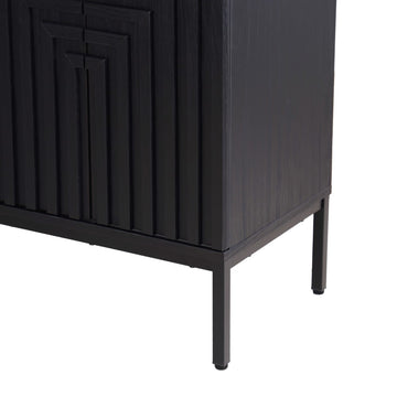 Rowan Geometric Modern Transitional 2-Shelf Bath Vanity Cabinet Only (Sink Basin Not Included)